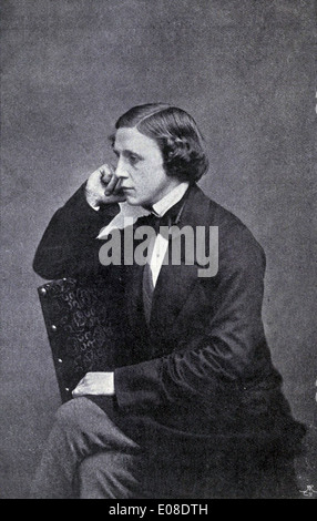 Lewis Carroll, scrittore inglese Charles Lutwidge Dodgson, autore di Alice nel Paese delle Meraviglie Foto Stock