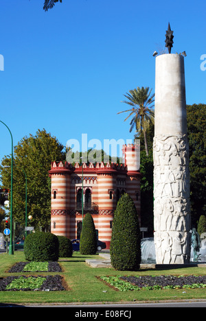 Monumento alla gloria ai Mariners (Glorieta de los Marineros), Siviglia, Andalusia, Spagna, Europa occidentale. Foto Stock