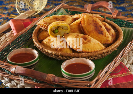 Curry soffi. Il sud est asiatico il cibo di strada Foto Stock