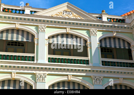 Facciata del Museo Peranakan di Singapore. Foto Stock