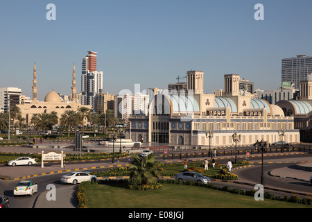 Souq principale edificio nella città di Sharjah Emirati Arabi Uniti Foto Stock