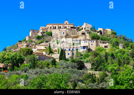 Gordes borgo medievale nel sud della Francia Foto Stock