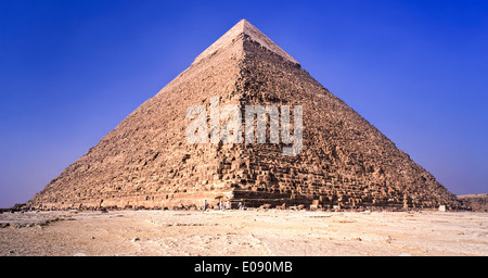 La piramide di Chephren a Giza Egitto Foto Stock