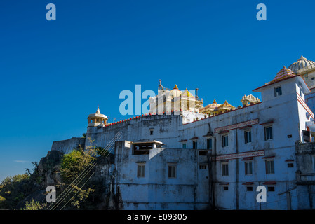 Templi Jain nel forte Achalgarh, Rajasthan, India. Foto Stock