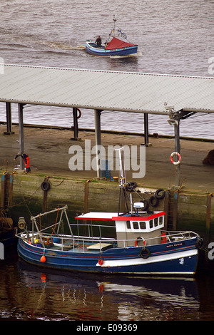 Barche da pesca, North Shields Fish quay Foto Stock