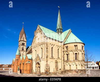 Ribe Cattedrale (Chiesa di Nostra Signora). La cattedrale fu iniziata tra il 1150 e il 1175 e completata tra il 1225 e il 1250. Foto Stock