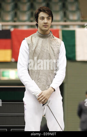 Komazawa Olympic Park palestra, Tokyo, Giappone. Il 4 maggio, 2014. Alexander Massialas (USA), 4 maggio 2014 - Scherma : Principe Takamado Trophy scherma uomini Foil World Cup GP 2014 a Komazawa Olympic Park palestra, Tokyo, Giappone. © AFLO SPORT/Alamy Live News Foto Stock