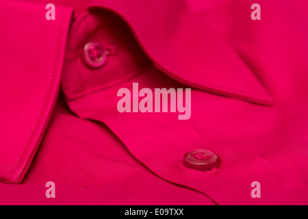 Red eleganti uomini Shirt Close Up Foto Stock