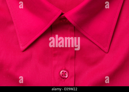 Red eleganti uomini Shirt Close Up Foto Stock