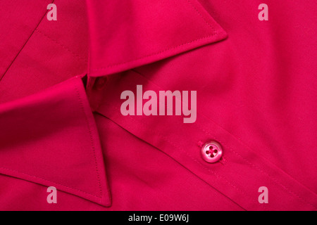 Red eleganti uomini Shirt Close Up Foto Stock