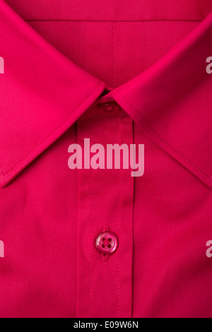 Red eleganti uomini Shirt Close Up Foto Stock