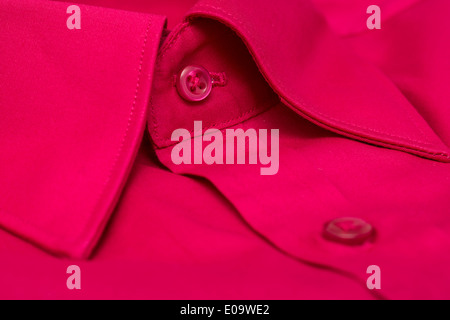 Red eleganti uomini Shirt Close Up Foto Stock