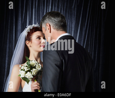 Ritratto di sposa e lo sposo Foto Stock