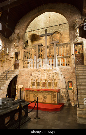 Interno del Jeruzalemkerk, la Chiesa di Gerusalemme in Brugge A Bruges, Belgio Foto Stock