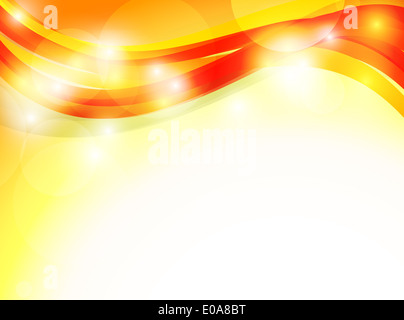Abstract sfondo arancione. Illustrazione luminoso Foto Stock