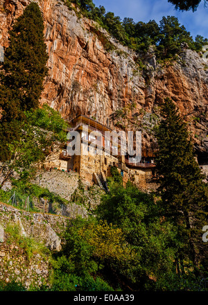 Il monastero di San Giovanni Battista o Prodromos vicino Stemnitsa in Grecia Foto Stock