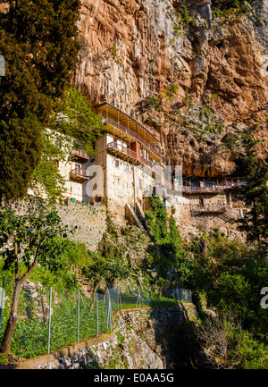 Il monastero di San Giovanni Battista o Prodromos vicino Stemnitsa in Grecia Foto Stock