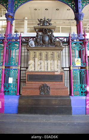 1914-1918 Primo World War Memorial a carne di Smithfield Market, West Smithfield, City of London, England, Regno Unito Foto Stock