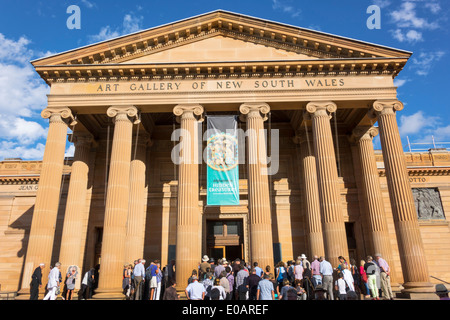 Sydney Australia, Royal Botanic Gardens, The Domain, Art Gallery of New South Wales, fronte, ingresso, AU140309191 Foto Stock