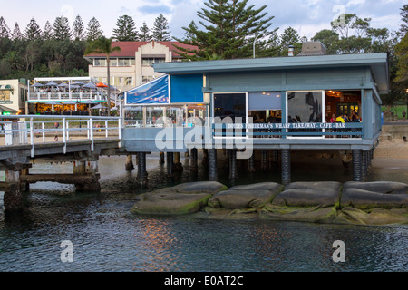 Sydney Australia, Sydney Harbour, porto, Watsons Bay Palace, hotel, Doyles on the Beach, Fisherman's Wharf Takeaway, ristorante, ristoranti, ristoranti, ristoranti, caffetteria Foto Stock