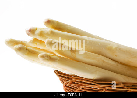 Asparagi bianchi poli nel tempo di asparagi Foto Stock