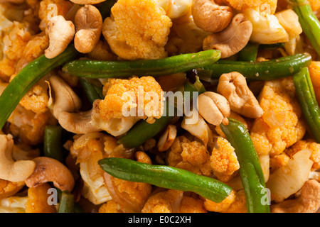 Thai piccante cavolo e fagioli Stir Fry Foto Stock