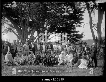 Newmarket Railway Kazoo Band, 1915 Foto Stock