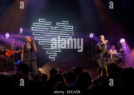 Madison, Wisconsin, Stati Uniti d'America. Il 6 maggio, 2014. Fitz e le bizze eseguire live al Teatro Capitol di Madison, Wisconsin © Daniel DeSlover/ZUMAPRESS.com/Alamy Live News Foto Stock