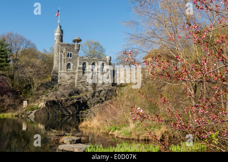 Castello del Belvedere, al Central Park di New York Foto Stock