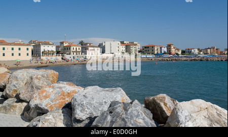 Paese con il nome di San Vincenzo si trova in Toscana (Italia). Foto Stock