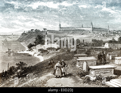 Ospedale militare caserma Selimiye a Scutari o Üsküdar, Istanbul, dove Florence Nightingale lavorato, Guerra di Crimea, 1853 - 1856 Foto Stock