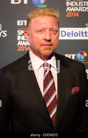 8 maggio 2014, Londra, Regno Unito. Boris Becker assiste il BT Sport Industry Awards a Battersea Evolution il 8 maggio 2014 a Londra, Regno Unito. Foto Stock