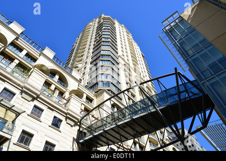 Michelangelo Towers, Maude Street, CBD, Sandton Johannesburg, provincia di Gauteng, Repubblica del Sud Africa Foto Stock