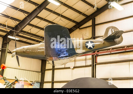 Una campana P-39Q Aircobra presso il campo marzo Air Museum in Riverside California Foto Stock