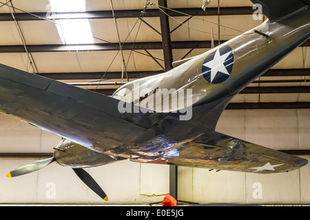 Una campana P-39Q Aircobra presso il campo marzo Air Museum in Riverside California Foto Stock