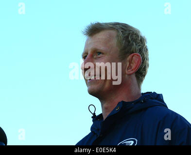 Dublino, Irlanda. Il 10 maggio, 2014. Leo Cullen (Capitano Leinster) dopo la RaboDirect Pro 12 gioco tra Leinster ed Edimburgo dall'Arena RDS. Credito: Azione Sport Plus/Alamy Live News Foto Stock