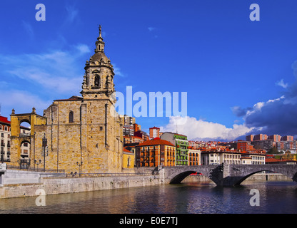 La Iglesia de San Anton - Chiesa di San Anton a Bilbao, Biscaglia, Paesi Baschi Foto Stock