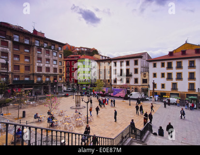 Plaza Unamuno - piazza di Bilbao Biscay, Paesi Baschi Foto Stock
