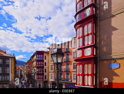 Plaza Unamuno - piazza di Bilbao Biscay, Paesi Baschi Foto Stock