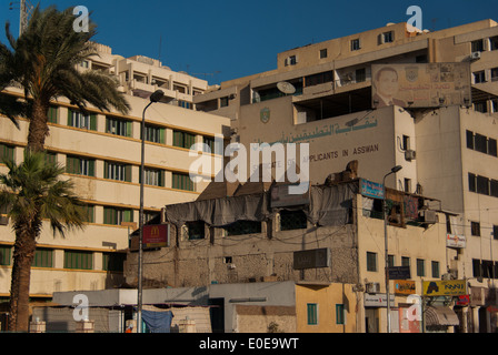 Strade di Aswan, Alto Egitto Foto Stock