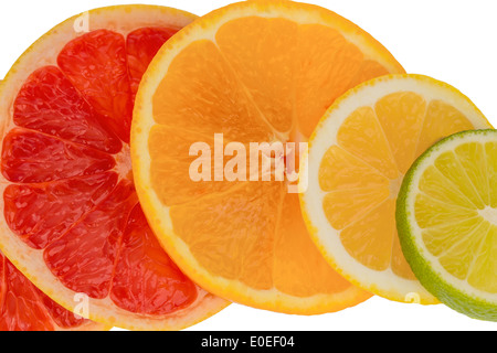 Dischi di un arancione. Foto simbolico per un sano vitamine da frutta fresca, Scheiben einer arancione. Symbolfoto fuer gesunde vitamina Foto Stock