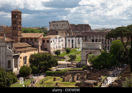 Forum Romanum, Rom, Italien - Forum Romanum, Roma, Italia Foto Stock