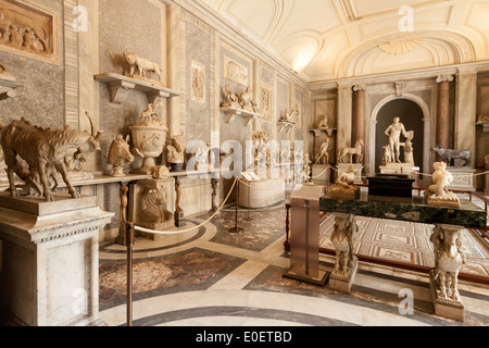 La sala degli animali, Musei Vaticani, Città del Vaticano, Roma, Italia Europa Foto Stock