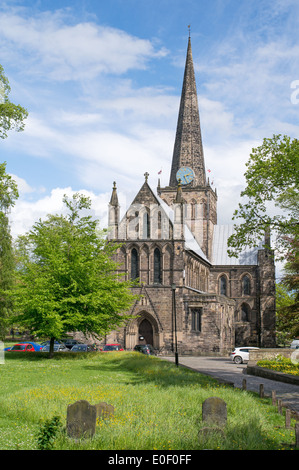 St Cuthbert's chiesa parrocchiale Darlington Town Center North East England Regno Unito Foto Stock