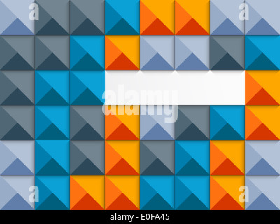 Sfondo geometrico. Illustrazione astratta Foto Stock