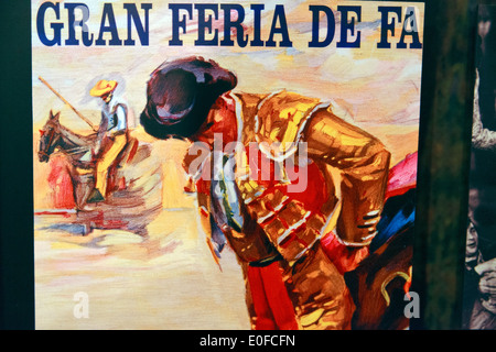 Display Poster in Valencia Bull Ring Museum Foto Stock