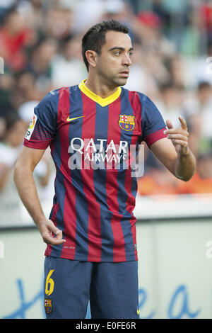 Elche, Spagna. 11 Maggio, 2014. Xavi Hernandez nel match tra Elche e FC Barcelona, per settimana 37 del Liga spagnola BBVA ha suonato presso la Martinez Valero Stadium, 11 maggio 2014. Foto: Aitor Bouzo/Urbanandsport/Nurphoto. © Aitor Bouzo/NurPhoto/ZUMAPRESS.com/Alamy Live News Foto Stock