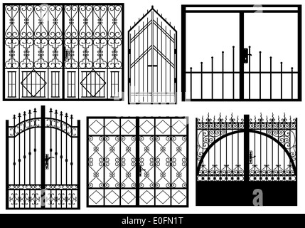 Set di porte differenti Foto Stock