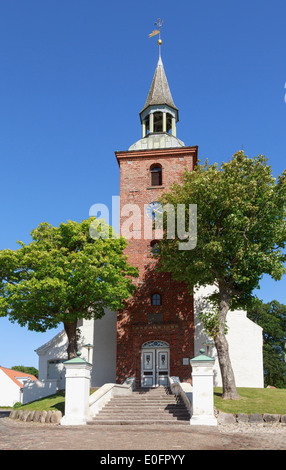 Passaggi in ingresso a Ebeltoft Kirke una chiesa risalente al XV secolo. Grønningen, Ebeltoft, nello Jutland, Danimarca e Scandinavia Foto Stock