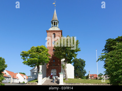 Passaggi in ingresso a Ebeltoft Kirke una chiesa risalente al XV secolo. Grønningen, Ebeltoft, nello Jutland, Danimarca e Scandinavia Foto Stock